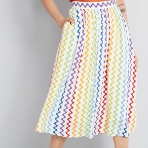ModCloth rainbow skirt size medium